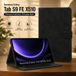 Samsung Galaxy Tab S9 FE X510 Flip Cover | Premium PU Leather Folio Case with Multi-Angle Stand, Card Slots &amp; Full Protection &ndash; Black | iCare
