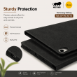 Samsung Galaxy Tab S9 FE X510 Flip Cover | Premium PU Leather Folio Case with Multi-Angle Stand, Card Slots &amp; Full Protection &ndash; Black | iCare