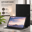 Samsung Galaxy Tab S9 Plus 12.4 Inch Case | Premium Smart Flip Cover with Auto Sleep/Wake, Multi-Angle Stand, S Pen Holder, Shockproof Protection &amp; Magnetic Closure &ndash; Black | iCare