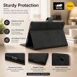 Samsung Galaxy Tab S9 Plus 12.4 Inch Case | Premium Smart Flip Cover with Auto Sleep/Wake, Multi-Angle Stand, S Pen Holder, Shockproof Protection &amp; Magnetic Closure &ndash; Black | iCare