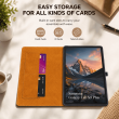 Samsung Galaxy Tab S9 Plus 12.4 Inch Case | Premium Smart Flip Cover with Auto Sleep/Wake, Multi-Angle Stand, S Pen Holder, Shockproof Protection &amp; Magnetic Closure &ndash; Golden Brown | iCare