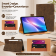 Samsung Galaxy Tab S9 FE+ 12.4 Inch Case (SM-X610/X616) | Premium Smart Flip Cover with Auto Sleep/Wake, Multi-Angle Stand, S Pen Holder, Shockproof TPU Back &amp; Full Body Protection &ndash; Brown | iCare