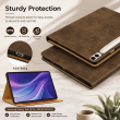 Samsung Galaxy Tab S9 FE+ 12.4 Inch Case (SM-X610/X616) | Premium Smart Flip Cover with Auto Sleep/Wake, Multi-Angle Stand, S Pen Holder, Shockproof TPU Back &amp; Full Body Protection &ndash; Brown | iCare