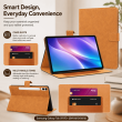 Samsung Galaxy Tab S9 FE+ 12.4 Inch Case (SM-X610/X616) | Premium Smart Flip Cover with Auto Sleep/Wake, Multi-Angle Stand, S Pen Holder, Shockproof TPU Back &amp; Full Body Protection &ndash; Golden Brown | iCare