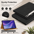 Samsung Galaxy Tab S9 FE+ 12.4 Inch Case (SM-X610/X616) | Premium Smart Flip Cover with Auto Sleep/Wake, Multi-Angle Stand, S Pen Holder, Shockproof TPU Back &amp; Full Body Protection &ndash; Black | iCare