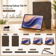 Samsung Galaxy Tab A9 8.7 Inch Case (SM-X110/X115) | Premium PU Leather Flip Cover with Multi-Angle Stand, Card Slots, Soft Silicone Back, Magnetic Closure &amp; Full Protection &ndash; Brown | iCare