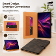 Samsung Galaxy Tab A9 8.7 Inch Case (SM-X110/X115) | Premium PU Leather Flip Cover with Multi-Angle Stand, Card Slots, Soft Silicone Back, Magnetic Closure &amp; Full Protection &ndash; Brown | iCare