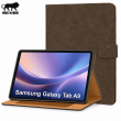 Samsung Galaxy Tab A9 8.7 Inch Case (SM-X110/X115) | Premium PU Leather Flip Cover with Multi-Angle Stand, Card Slots, Soft Silicone Back, Magnetic Closure &amp; Full Protection &ndash; Brown | iCare