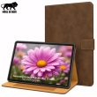 Samsung Galaxy Tab A9 Plus 11 Inch Case (SM-X210/X215/X216B) | Premium PU Leather Flip Cover with Multi-Angle Stand, Card Slots, Magnetic Closure &amp; Full Body Protection &ndash; Brown | iCare