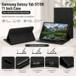 Samsung Galaxy Tab S7/S8 11 Inch Case (SM-T870/T875/X700/X706) | Premium Smart Flip Cover with Auto Sleep/Wake, Multi-Angle Stand, S Pen Holder &amp; Shockproof Protection &ndash; Black | iCare
