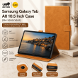 Samsung Galaxy Tab A8 10.5 Inch Case (SM-X200/X205) | Premium Smart Flip Cover with Auto Sleep/Wake, Multi-Angle Stand, Shockproof TPU Back &amp; Full Body Protection &ndash; Golden Brown | iCare