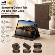 Samsung Galaxy Tab A8 10.5 Inch Case (SM-X200/X205) | Premium Smart Flip Cover with Auto Sleep/Wake, Multi-Angle Stand, Shockproof TPU Back &amp; Full Body Protection &ndash; Brown | iCare