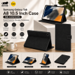 Samsung Galaxy Tab A8 10.5 Inch Case (SM-X200/X205) | Premium Smart Flip Cover with Auto Sleep/Wake, Multi-Angle Stand, Shockproof TPU Back &amp; Full Body Protection &ndash; Black | iCare