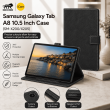 Samsung Galaxy Tab A8 10.5 Inch Case (SM-X200/X205) | Premium Smart Flip Cover with Auto Sleep/Wake, Multi-Angle Stand, Shockproof TPU Back &amp; Full Body Protection &ndash; Black | iCare