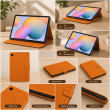Samsung Galaxy Tab S6 Lite 10.4 Inch Case (SM-P610/P613/P615/P619) | Premium Smart Flip Cover with Auto Sleep/Wake, S Pen Holder, Multi-Angle Stand &amp; Shockproof Protection &ndash; Golden Brown | iCare