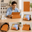 Samsung Galaxy Tab S6 Lite 10.4 Inch Case (SM-P610/P613/P615/P619) | Premium Smart Flip Cover with Auto Sleep/Wake, S Pen Holder, Multi-Angle Stand &amp; Shockproof Protection &ndash; Golden Brown | iCare