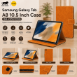 Samsung Galaxy Tab S6 Lite 10.4 Inch Case (SM-P610/P613/P615/P619) | Premium Smart Flip Cover with Auto Sleep/Wake, S Pen Holder, Multi-Angle Stand &amp; Shockproof Protection &ndash; Golden Brown | iCare