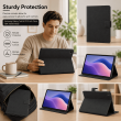 Samsung Galaxy Tab S6 Lite 10.4 Inch Case (SM-P610/P613/P615/P619) | Premium Smart Flip Cover with Auto Sleep/Wake, S Pen Holder, Multi-Angle Stand &amp; Shockproof Protection &ndash; Black | iCare