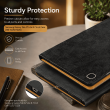 Smart Case for Samsung Galaxy Tab A7 Lite 8.7" &ndash; Trifold Stand Cover with Auto Sleep/Wake &amp; Shockproof TPU Back (SM-T220, SM-T225, SM-T227) &ndash; Black | iCare