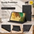 Smart Case for Samsung Galaxy Tab A7 Lite 8.7" &ndash; Trifold Stand Cover with Auto Sleep/Wake &amp; Shockproof TPU Back (SM-T220, SM-T225, SM-T227) &ndash; Black | iCare