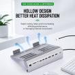 11-in-1 USB-C Docking Station &amp; Laptop Stand | USB 3.0 Hub, Gigabit Ethernet, HDMI, SD/TF Card Reader, Type-C PD Charging, Multiport Laptop Converter for MacBook, Windows &amp; Tablets | iCare