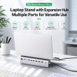 11-in-1 USB-C Docking Station &amp; Laptop Stand | USB 3.0 Hub, Gigabit Ethernet, HDMI, SD/TF Card Reader, Type-C PD Charging, Multiport Laptop Converter for MacBook, Windows &amp; Tablets | iCare