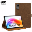 Redmi Pad 10.61 Inch Case | Premium Smart Flip Cover with Auto Sleep/Wake, Multi-Angle Stand, Shockproof TPU Back, Magnetic Closure &amp; Full Body Protection &ndash; Redmi Pad Brown | iCare