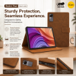 Redmi Pad 10.61 Inch Case | Premium Smart Flip Cover with Auto Sleep/Wake, Multi-Angle Stand, Shockproof TPU Back, Magnetic Closure &amp; Full Body Protection &ndash; Redmi Pad Brown | iCare