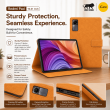 Redmi Pad 10.61 Inch Case | Premium Smart Flip Cover with Auto Sleep/Wake, Multi-Angle Stand, Shockproof TPU Back, Magnetic Closure &amp; Full Body Protection &ndash; Redmi Pad Golden Brown | iCare