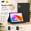 Redmi Pad 10.61 Inch Case | Premium Smart Flip Cover with Auto Sleep/Wake, Multi-Angle Stand, Shockproof TPU Back, Magnetic Closure &amp; Full Body Protection &ndash; Redmi Pad Black | iCare