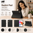 Redmi Pad 10.61 Inch Case | Premium Smart Flip Cover with Auto Sleep/Wake, Multi-Angle Stand, Shockproof TPU Back, Magnetic Closure &amp; Full Body Protection &ndash; Redmi Pad Black | iCare