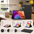 Redmi Pad 10.61 Inch Case | Premium Smart Flip Cover with Auto Sleep/Wake, Multi-Angle Stand, Shockproof TPU Back, Magnetic Closure &amp; Full Body Protection &ndash; Redmi Pad Black | iCare