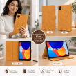 Redmi Pad SE 4G 8.7 Inch Smart Flip Cover Case | Auto Sleep/Wake | Multi-Angle Stand | Shockproof TPU Back | Full Body Protection | Lightweight Premium Folio Cover &ndash; Redmi Pad SE 4G Golden Brown | iCare