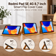 Redmi Pad SE 4G 8.7 Inch Smart Flip Cover Case | Auto Sleep/Wake | Multi-Angle Stand | Shockproof TPU Back | Full Body Protection | Lightweight Premium Folio Cover &ndash; Redmi Pad SE 4G Golden Brown | iCare