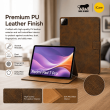 Redmi Pad 7 Pro Smart Flip Cover Case | Premium PU Leather Folio Cover with Auto Sleep/Wake | Multi-Angle Stand | Shockproof TPU Back &ndash; Redmi Pad 7 Pro Brown | iCare
