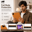 Redmi Pad 7 Pro Smart Flip Cover Case | Premium PU Leather Folio Cover with Auto Sleep/Wake | Multi-Angle Stand | Shockproof TPU Back &ndash; Redmi Pad 7 Pro Golden Brown | iCare