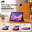 Redmi Pad 7 Pro Smart Flip Cover Case | Premium PU Leather Folio Cover with Auto Sleep/Wake | Multi-Angle Stand | Shockproof TPU Back &ndash; Redmi Pad 7 Pro Golden Brown | iCare