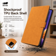 Redmi Pad 7 Pro Smart Flip Cover Case | Premium PU Leather Folio Cover with Auto Sleep/Wake | Multi-Angle Stand | Shockproof TPU Back &ndash; Redmi Pad 7 Pro Golden Brown | iCare