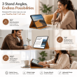 OnePlus Pad Case Cover | Premium Smart Flip Cover with Auto Sleep/Wake, Multi-Angle Stand, Shockproof TPU Back, Full Body Protection for OnePlus Pad 11.61 Inch &ndash; Brown | iCare