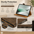 OnePlus Pad Case Cover | Premium Smart Flip Cover with Auto Sleep/Wake, Multi-Angle Stand, Shockproof TPU Back, Full Body Protection for OnePlus Pad 11.61 Inch &ndash; Brown | iCare