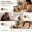 OnePlus Pad Case Cover | Premium Smart Flip Cover with Auto Sleep/Wake, Multi-Angle Stand, Shockproof TPU Back, Full Body Protection for OnePlus Pad 11.61 Inch &ndash; Golden Brown | iCare