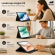 OnePlus Pad Go 11.35 Inch Flip Cover Case | Premium PU Leather Folio Cover with Multi-Angle Smart Stand &ndash; Black | iCare