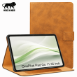 OnePlus Pad Go 11.35 Inch Flip Cover Case | Premium PU Leather Folio Cover with Multi-Angle Smart Stand &ndash; Golden Brown | iCare