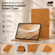 OnePlus Pad Go 11.35 Inch Flip Cover Case | Premium PU Leather Folio Cover with Multi-Angle Smart Stand &ndash; Golden Brown | iCare