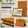 OnePlus Pad Go 11.35 Inch Flip Cover Case | Premium PU Leather Folio Cover with Multi-Angle Smart Stand &ndash; Golden Brown | iCare