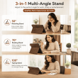 OnePlus Pad 2 Case Cover 12.1 Inch | Premium Smart Flip Cover with Auto Sleep/Wake, Multi-Angle Stand &ndash; Brown | iCare