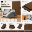 OnePlus Pad 2 Case Cover 12.1 Inch | Premium Smart Flip Cover with Auto Sleep/Wake, Multi-Angle Stand &ndash; Brown | iCare