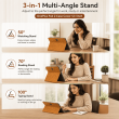OnePlus Pad 2 Case Cover 12.1 Inch | Premium Smart Flip Cover with Auto Sleep/Wake, Multi-Angle Stand &ndash; Golden Brown | iCare