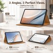 OnePlus Pad 2 Lite Case Cover | Premium Smart Flip Cover with Auto Sleep/Wake, Multi-Angle Stand, Shockproof TPU Back, Full Body Protection for OnePlus Pad 2 Lite &ndash; Brown | iCare