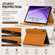OnePlus Pad Go 2 12.1 Inch Flip Cover Case (OPD2504/OPD2505) | Premium PU Leather Folio Cover with Multi-Angle Stand &ndash; Golden Brown | iCare